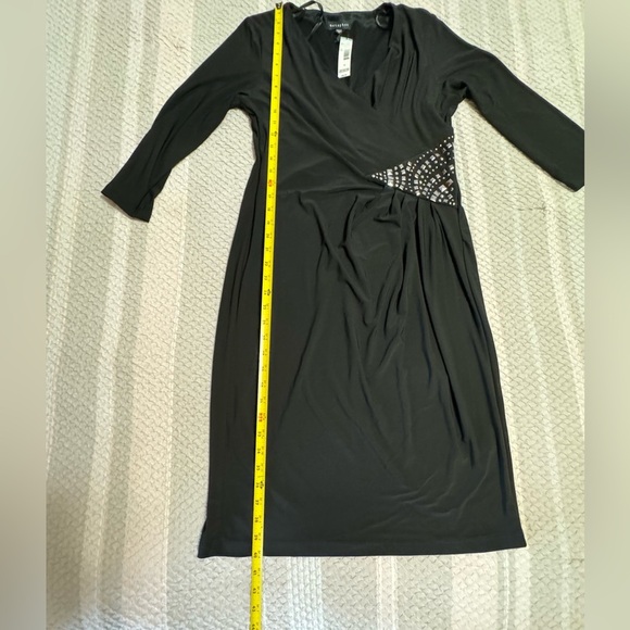 Metaphor Dresses | Methaphor Black Faux Wrap - Picture 7 of 11